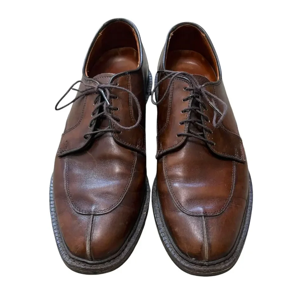 Allen Edmonds Ashton Slip Toe Derby Shoes Men's Sz 6.5 Brown Lace Up Corpcore